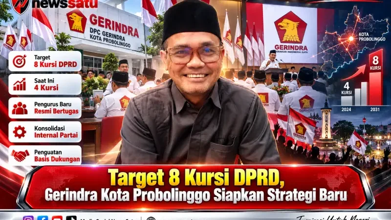 Target 8 Kursi DPRD, Gerindra Kota Probolinggo Siapkan Strategi Baru