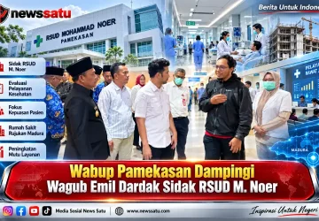 Wabup Pamekasan Dampingi Wagub Emil Dardak Sidak RSUD M. Noer